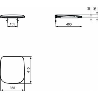 Крышка-сиденье Ideal Standard Esedra T318301 микролифт