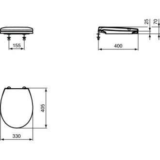 Крышка-сиденье Ideal Standard Contour 21 S4056GQ