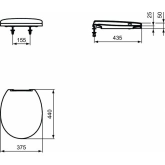 Крышка-сиденье Ideal Standard Contour 21 S4058GQ