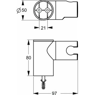 Держатель для лейки Ideal Standard IdealRain B9468AA