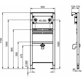 Инсталляция для раковины Ideal Standard ProSys R016167