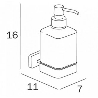 Дозатор для жидкого мыла Inda Lea A18120DR21