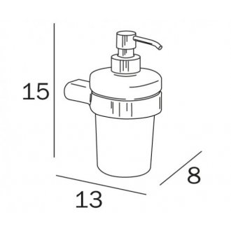 Дозатор мыла Inda Mito A2010NCR + A2012ACR21