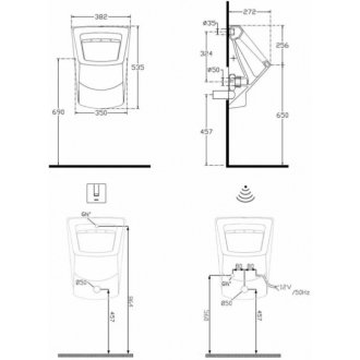Писсуар Isvea Purita 10PL92002SV-DS