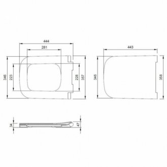 Крышка-сиденье Isvea Purita 40S80200I-S с микролифт