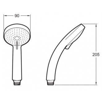 Ручной душ Jacob Delafon Citrus E12902-CP