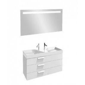 Мебель для ванной Jacob Delafon Rythmik 120 белый с тремя ящиками с раковиной EXM112-Z-00