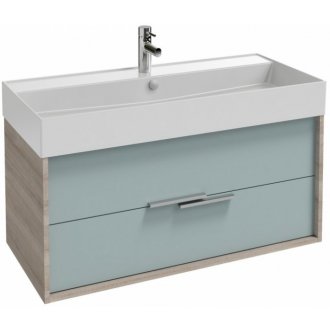 Мебель для ванной Jacob Delafon Vivienne 100 серый дуб/голубой шторм сатин