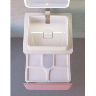 Мебель для ванной Jorno Pastel 58 розовый иней