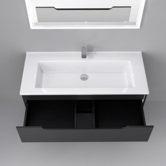 Мебель для ванной Jorno Slide 105 антрацит