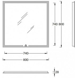 Зеркало Kerama Marazzi Mio 80