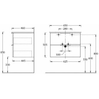 Мебель для ванной Kerama Marazzi Piano Forte 65 дымчатый вяз