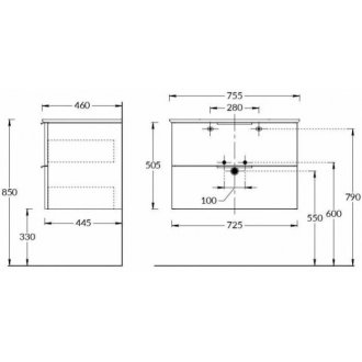 Мебель для ванной Kerama Marazzi Piano Forte 75 дымчатый вяз