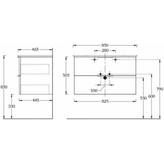 Мебель для ванной Kerama Marazzi Piano Forte 85 дымчатый вяз