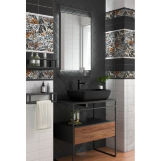 Раковина Kerama Marazzi Plaza PLR.wb.55 черная