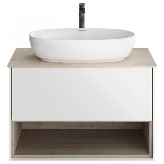 Мебель для ванной Kerama Marazzi Plaza Modern PL.M.80.1 белая/дуб орегон