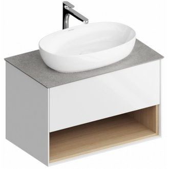Мебель для ванной Kerama Marazzi Plaza Modern PLB.M.80.1.V белая/дуб виченца