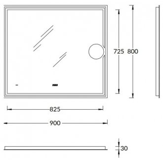 Зеркало Kerama Marazzi Tecno 90.1