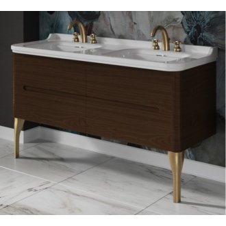 Мебель для ванной Kerasan Waldorf 150 орех ножки бронза
