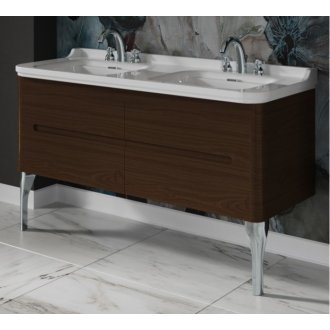 Мебель для ванной Kerasan Waldorf 150 орех ножки хром