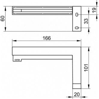 Держатель для туалетной бумаги Keuco Edition 90 Square 19162 010000