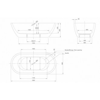 Ванна акриловая Knief Form 190x90