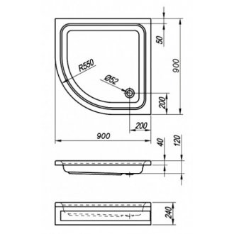 Душевой поддон Kolpa San Ocean 90x90 см