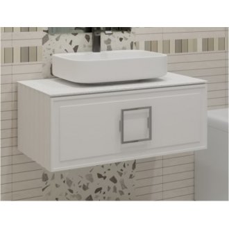Мебель для ванной со столешницей La Fenice Cube 100 белая