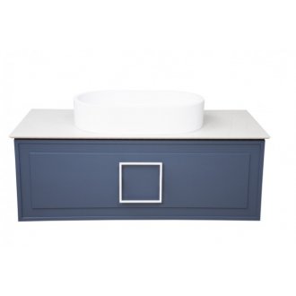 Мебель для ванной со столешницей La Fenice Cube 100 синяя