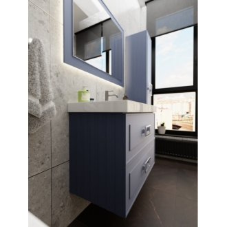 Мебель для ванной La Fenice Cubo Twin 100 синяя