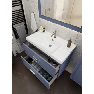 Мебель для ванной La Fenice Cubo Twin 100 синяя