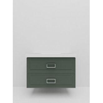 Мебель для ванной La Fenice Cubo Twin 100 серо-зеленая