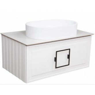 Мебель для ванной со столешницей La Fenice Cube 90 белая