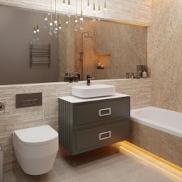 Мебель для ванной со столешницей La Fenice Cube Tw...