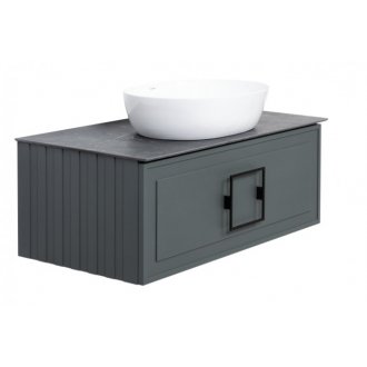Мебель для ванной со столешницей La Fenice Cube 100 серая
