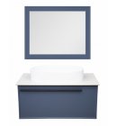 Мебель для ванной со столешницей La Fenice Elba 80 синяя