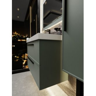 Мебель для ванной La Fenice Elba Twin 100 серо-зеленая