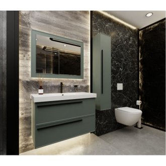 Мебель для ванной La Fenice Elba Twin 100 серо-зеленая