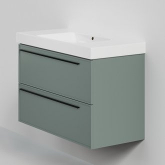 Мебель для ванной La Fenice Elba Twin 100 серо-зеленая