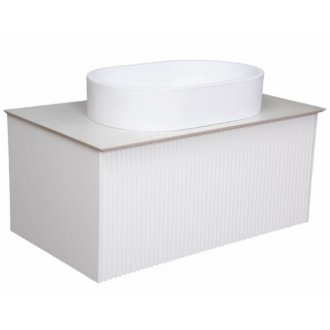 Мебель для ванной со столешницей La Fenice Terra 80 белая