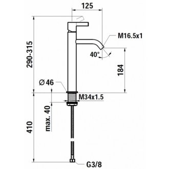 Смеситель для раковины Laufen Kartell 3.1133.8.004.120.1