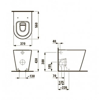 Унитаз Laufen Kartell 823331