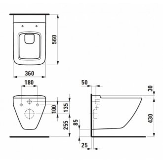 Унитаз Laufen Palace 820700