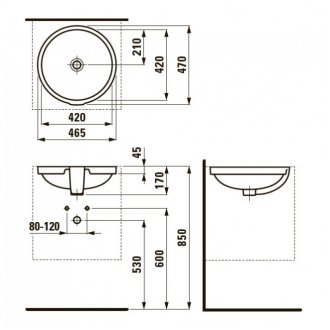 Раковина Laufen Pro 818961 белая