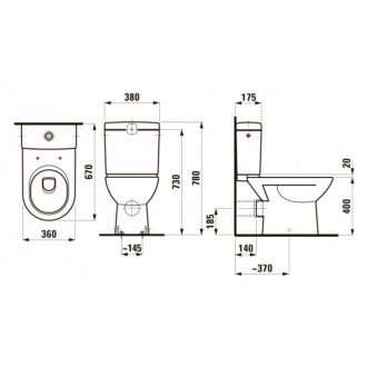 Унитаз Laufen Pro 824956 белый LCC