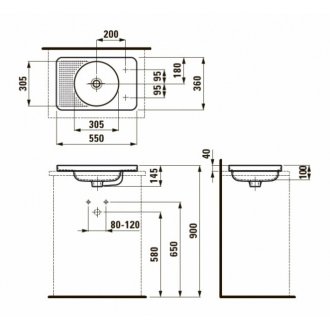 Раковина Laufen Val 817281 белая