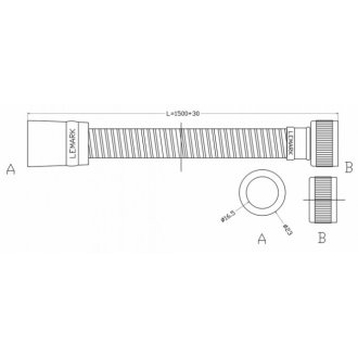 Шланг для душа Lemark LE8058P