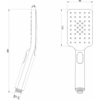 Душевая лейка Lemark LM8123GM