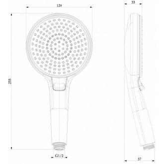 Душевая лейка Lemark LM8126C