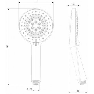 Душевая лейка Lemark LM8127C